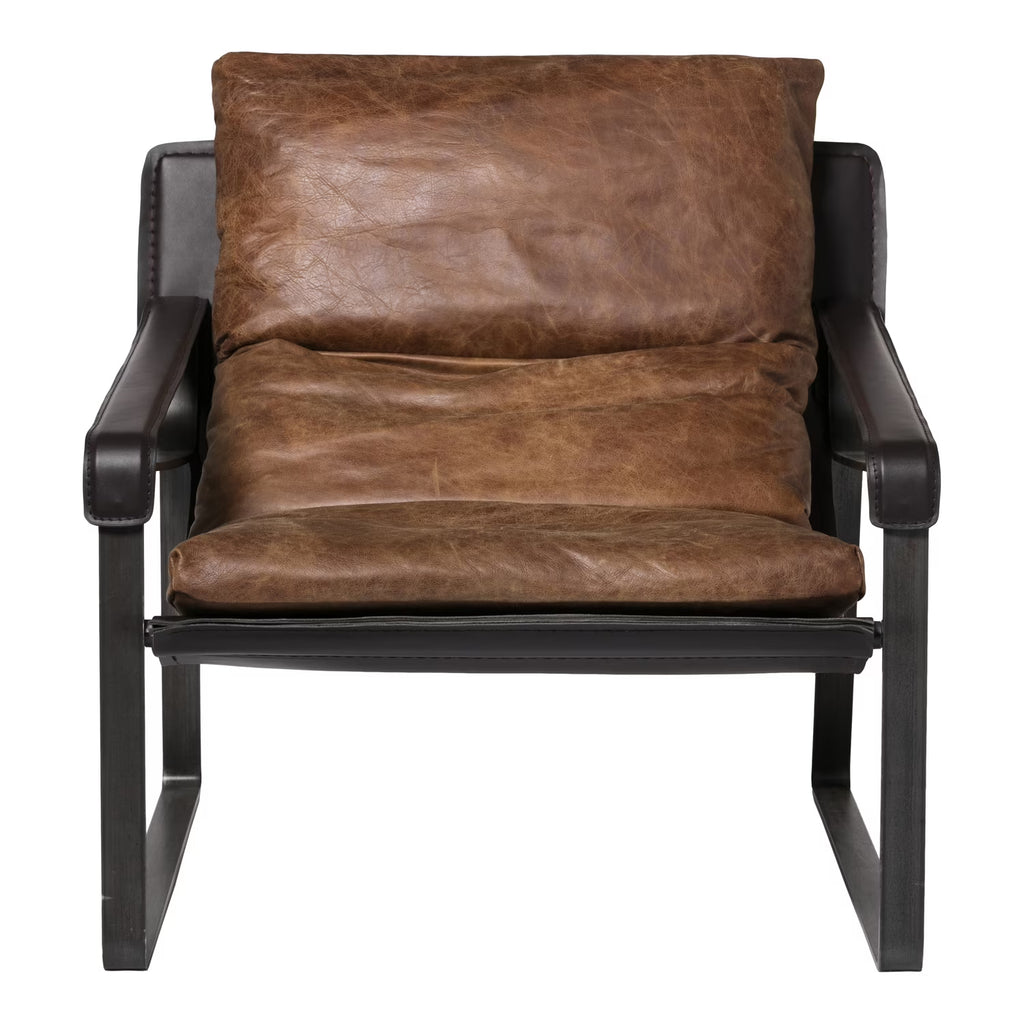 Brown Leather Club Chair M465