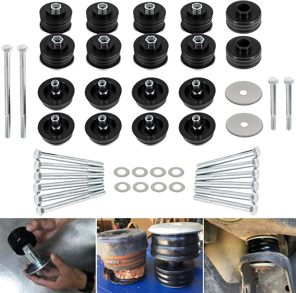 Body Mount Bushing Kit for Ford F250 F350 Super Duty 2008-2016 2WD 4WD Polyurethane M22665