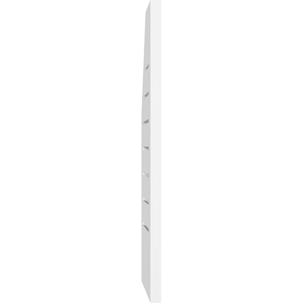 Half Octagon Top Right Surface Mount PVC Gable Vent T75308