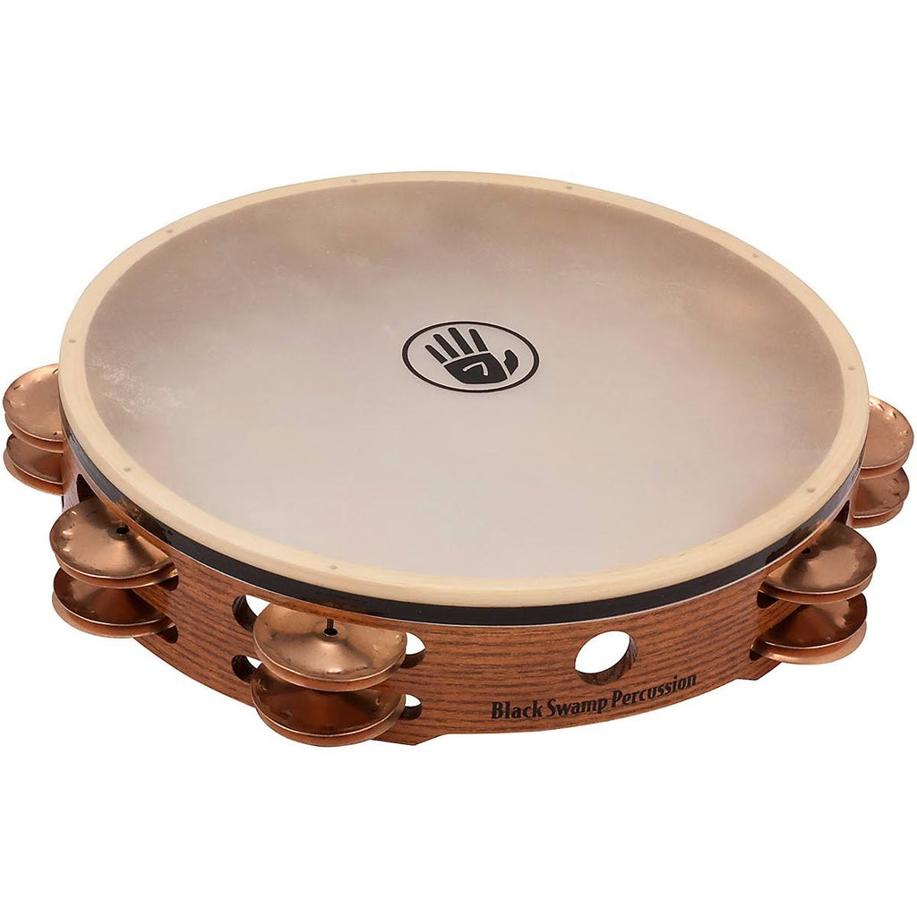 Phosphor Bronze Double Row Tambourine with Calf Head G77778
