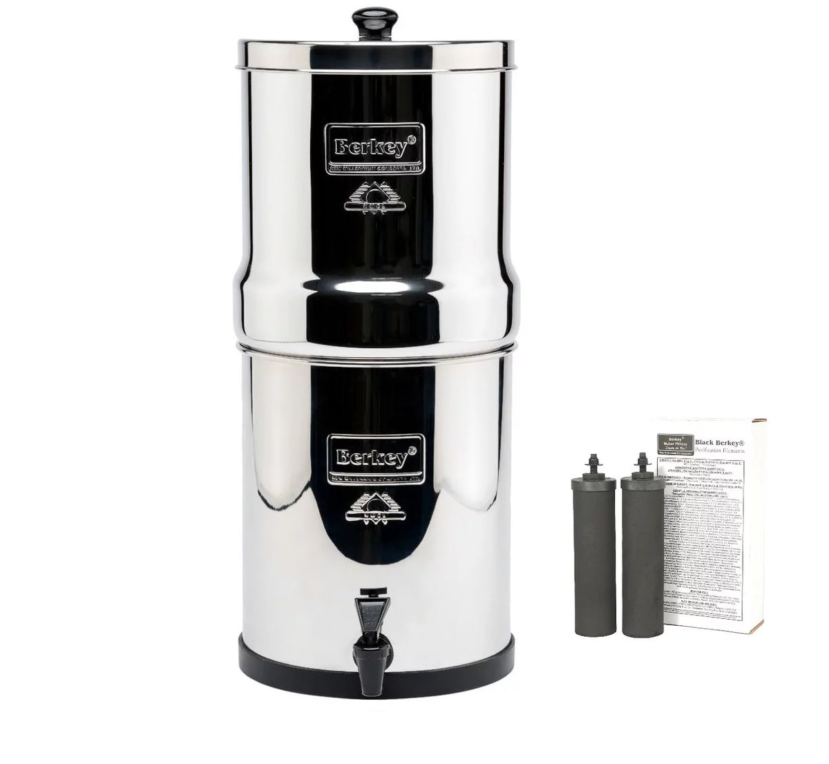 1.5 Gal Water System 2 Black Purifiers J54983