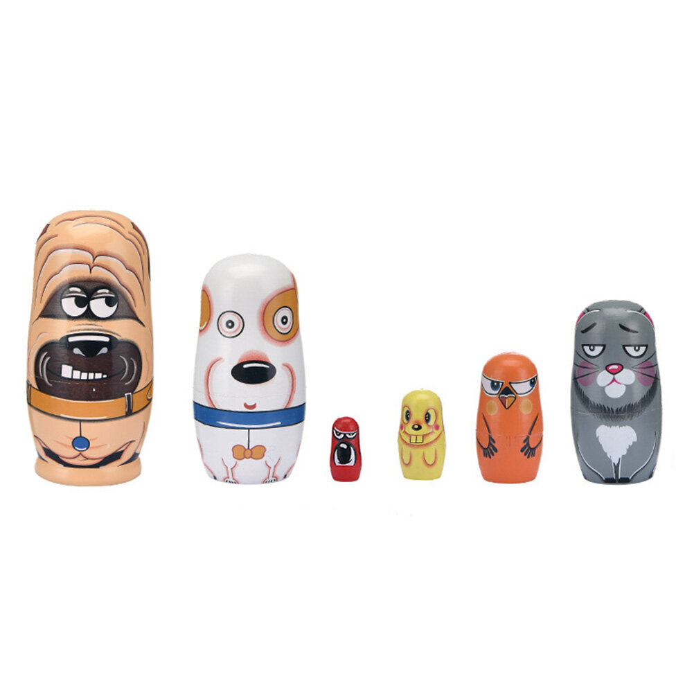 Cartoon Pet Dog Matryoshka Doll Toy Nesting Doll Toy M34282