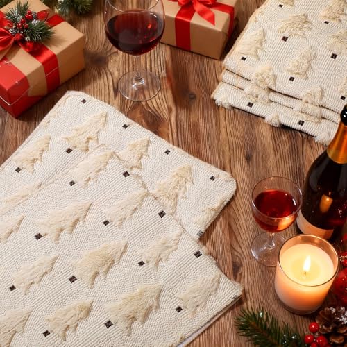 2 Pcs Beige Plush Faux Fur Table Runner 13x72 Inch R902153