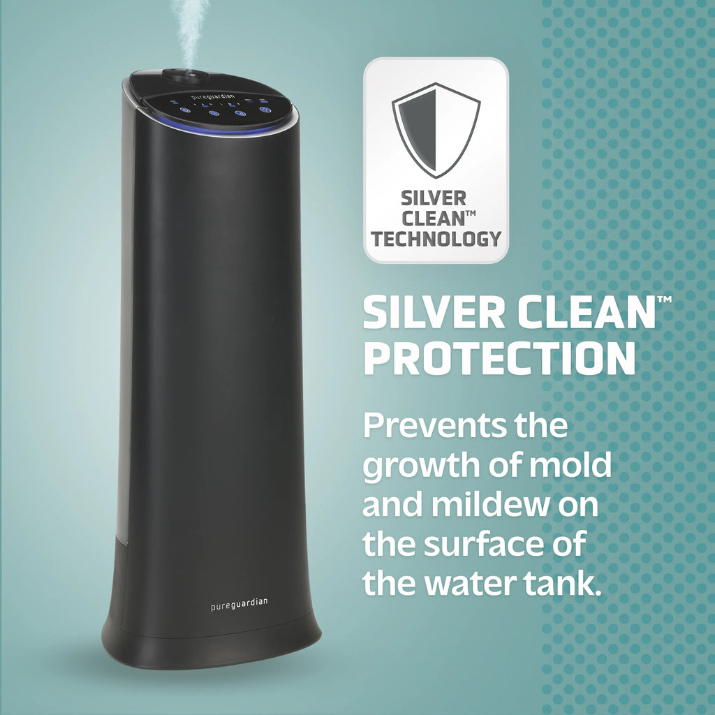 Black 1.5 Gallon Ultrasonic Cool Mist Tower Humidifier H774