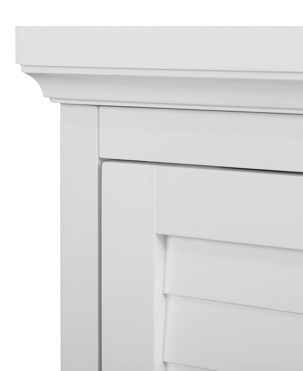 White Wooden Corner Wall Cabinet U50338