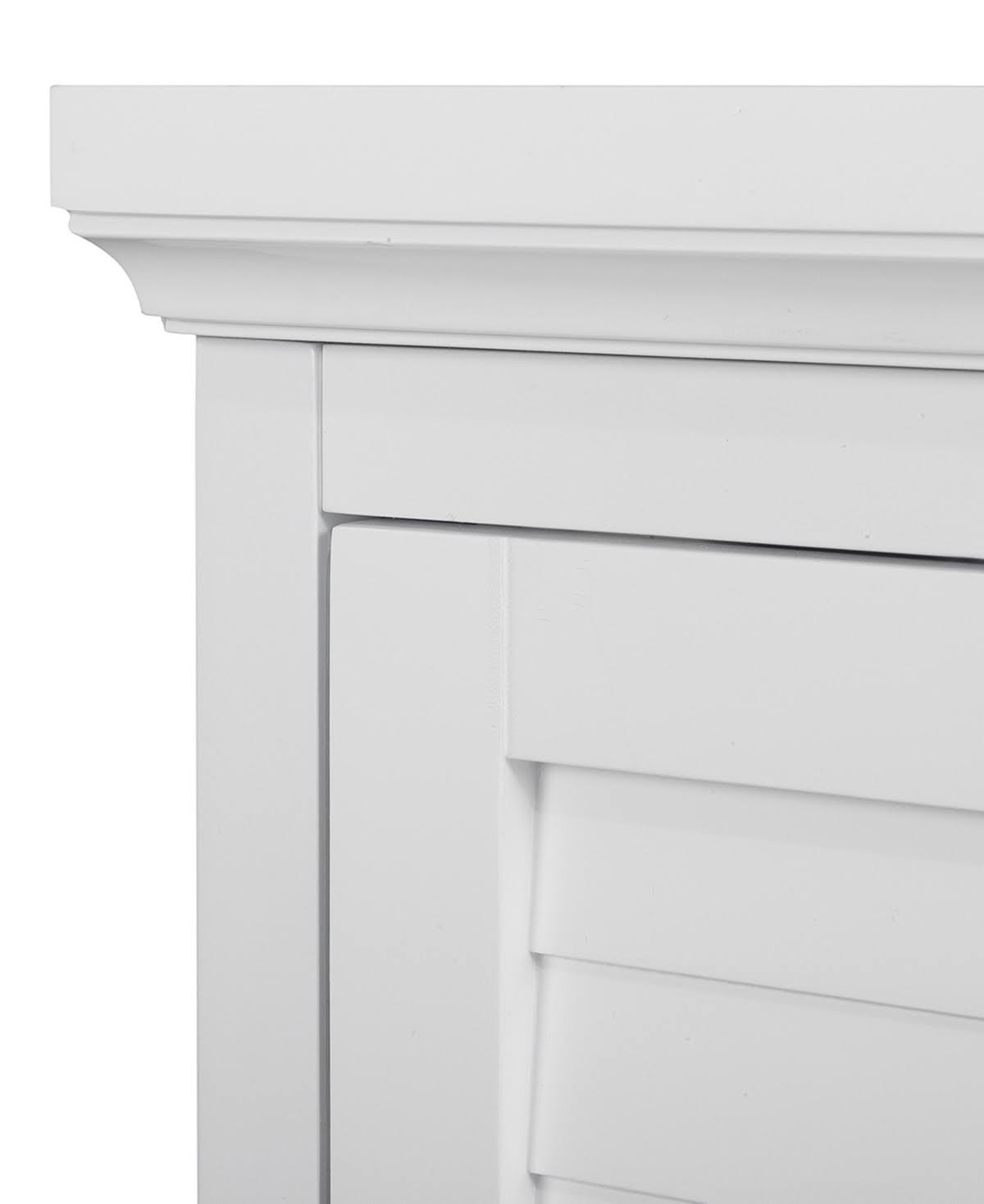 White Wooden Corner Wall Cabinet U50338