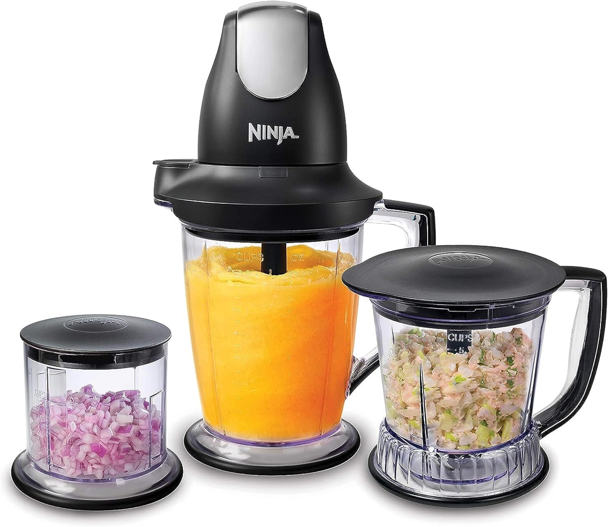 Black Blender Food Processor with 48oz Pitcher D8620