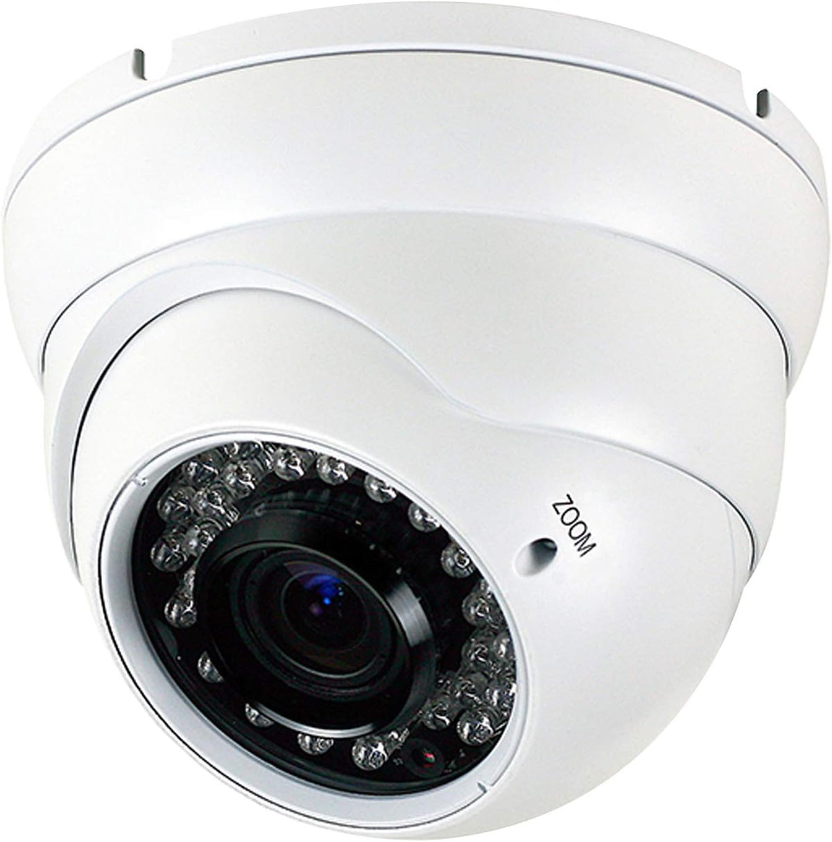 Analog CCTV Security Dome Camera 1080P 4-in-1 2.8mm-12mm Varifocal Lens Weatherproof Metal Housing Grey W408