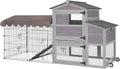 Large All-Steel Frame Chicken Coop with Metal Run M865393