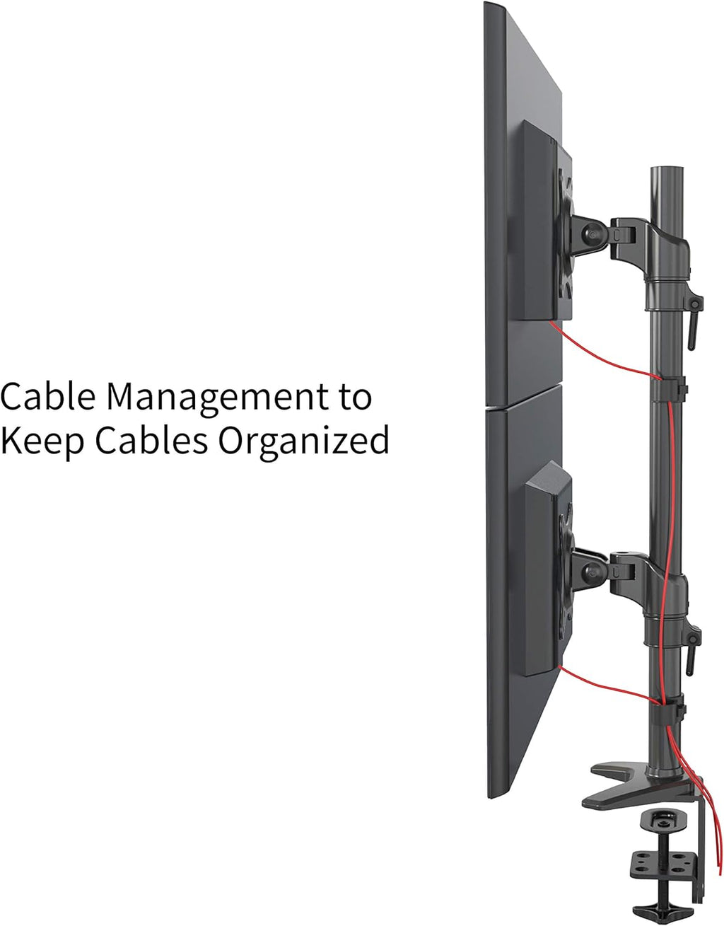 Vertical Dual Monitor Mount, 15-27 Height Adjustable, VESA Mount K903807