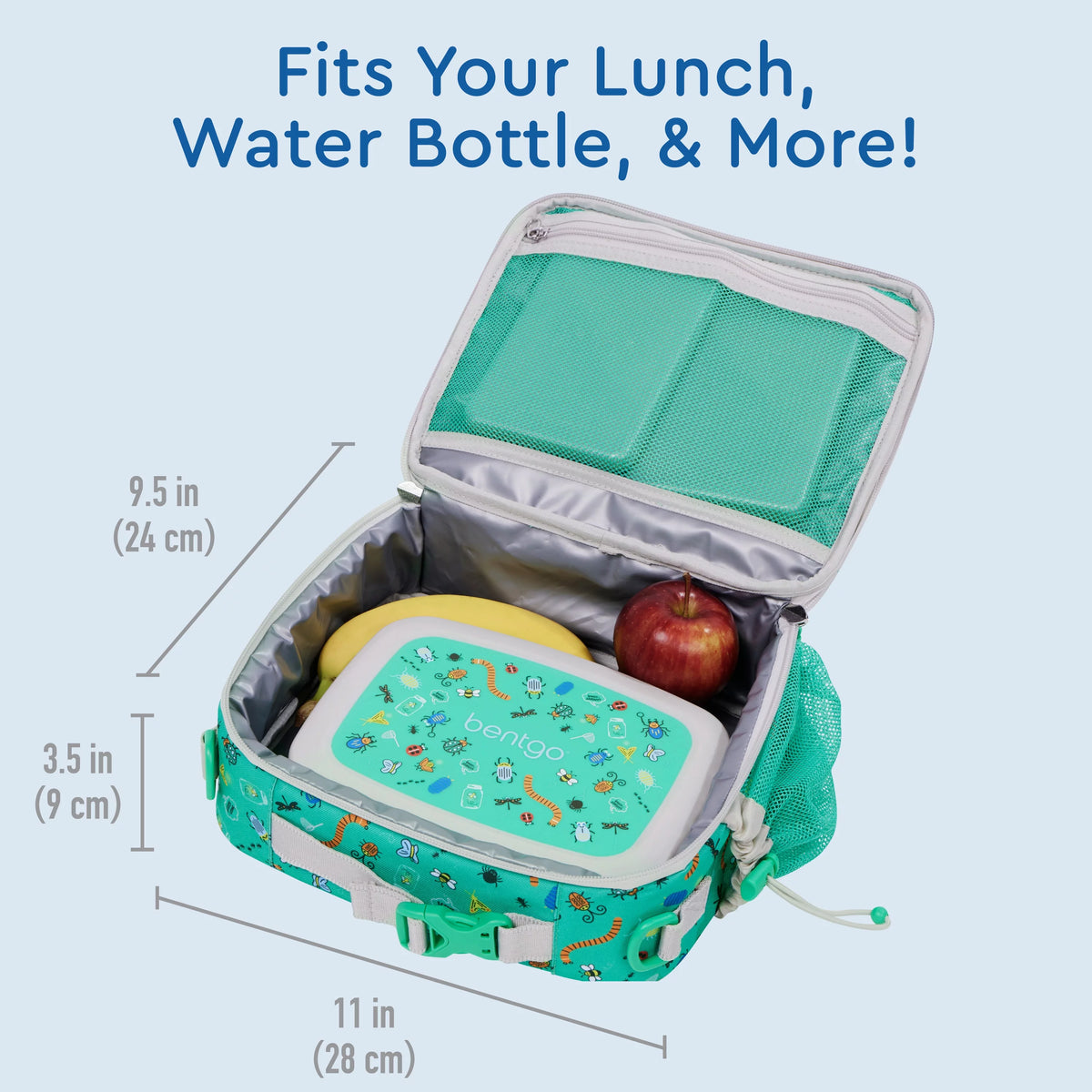 Kids Lunch Bag, Double Insulated, Water-Resistant Fabric L348