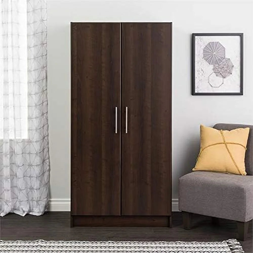 32" Wardrobe Armoire In Espresso M580567