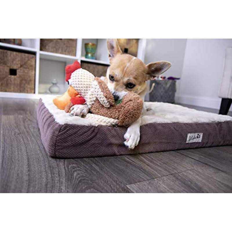 Real Bacon Flavored Tough Dog Bone Chew Toy E306