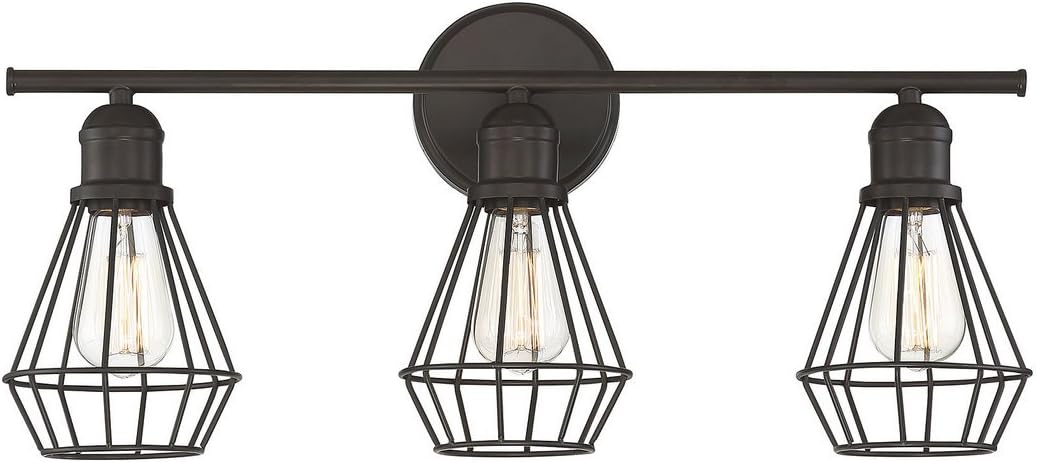 3 Light Brushed Nickel Bath Wall Vanity Fixture N5330