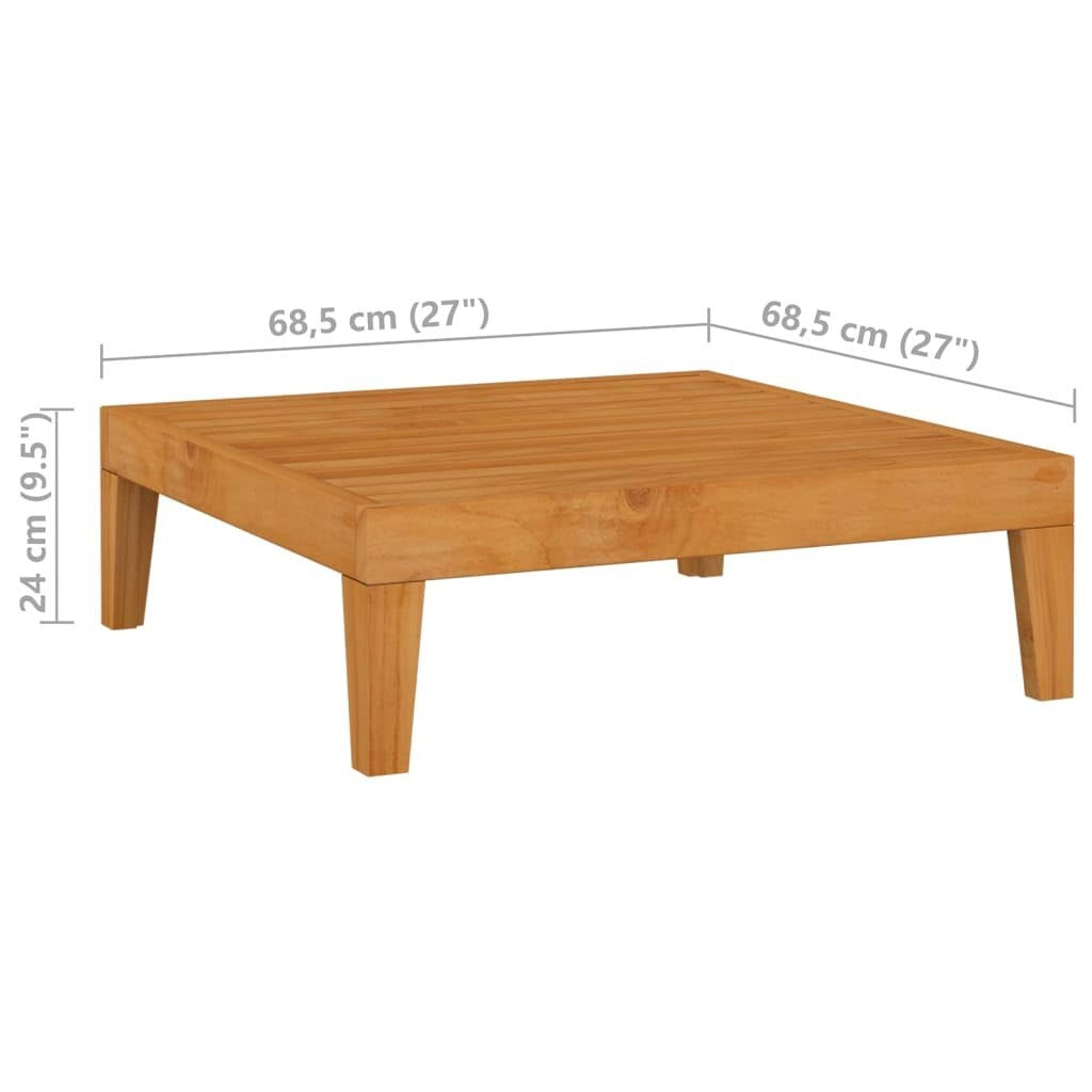 Solid Acacia Wood Garden Table W958