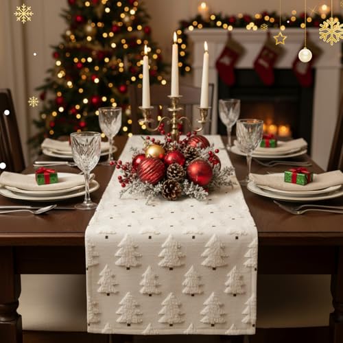 2 Pcs Beige Plush Faux Fur Table Runner 13x72 Inch R902153