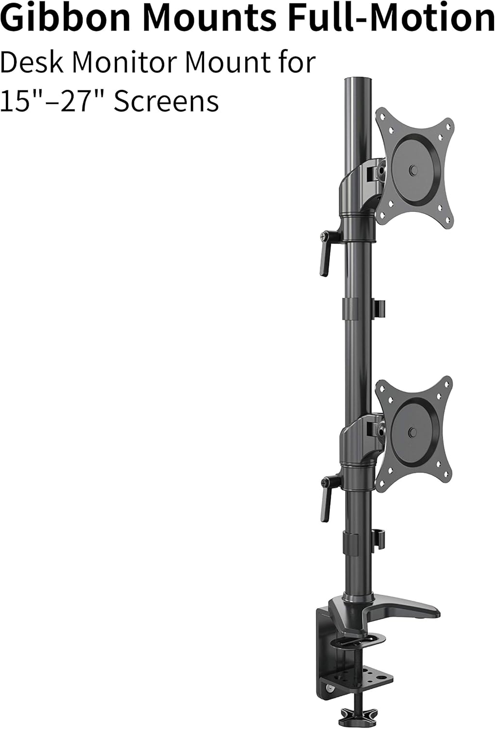 Vertical Dual Monitor Mount, 15-27 Height Adjustable, VESA Mount K903807