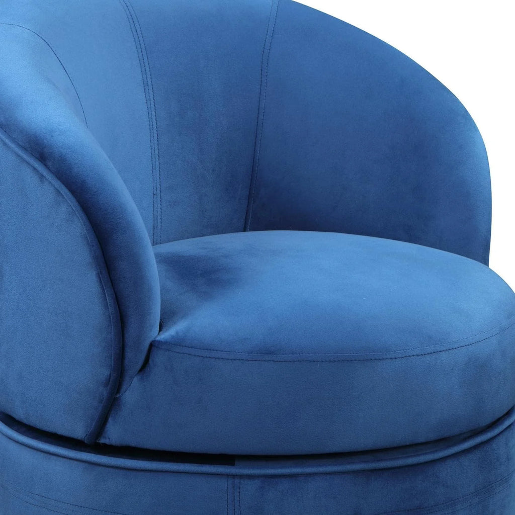 Blue Velvet Swivel Accent Chair W373765