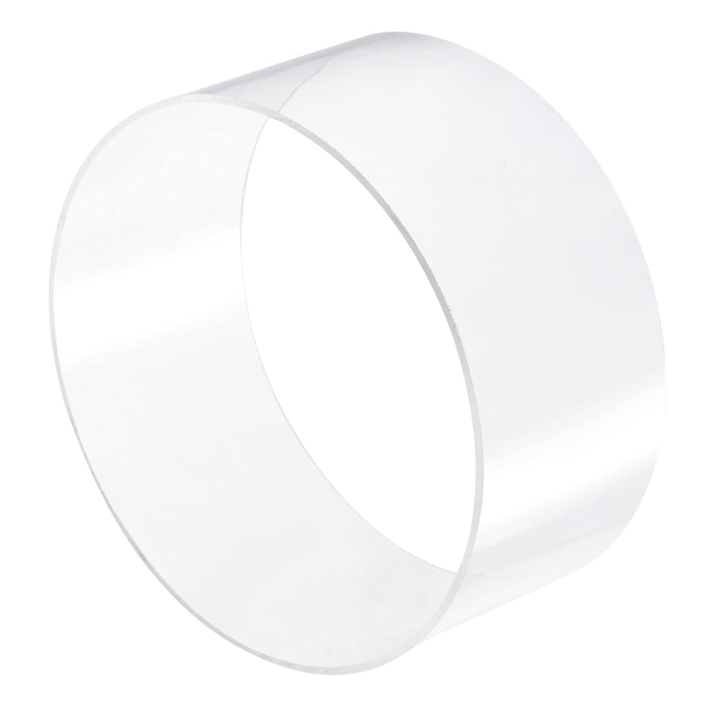 Clear Acrylic Rigid Round Tube 8.4 ID 4 Length Pack of 2 S234659