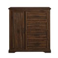Dark Walnut Wood 4 Drawer and 1 Cabinet Wardrobe M478649