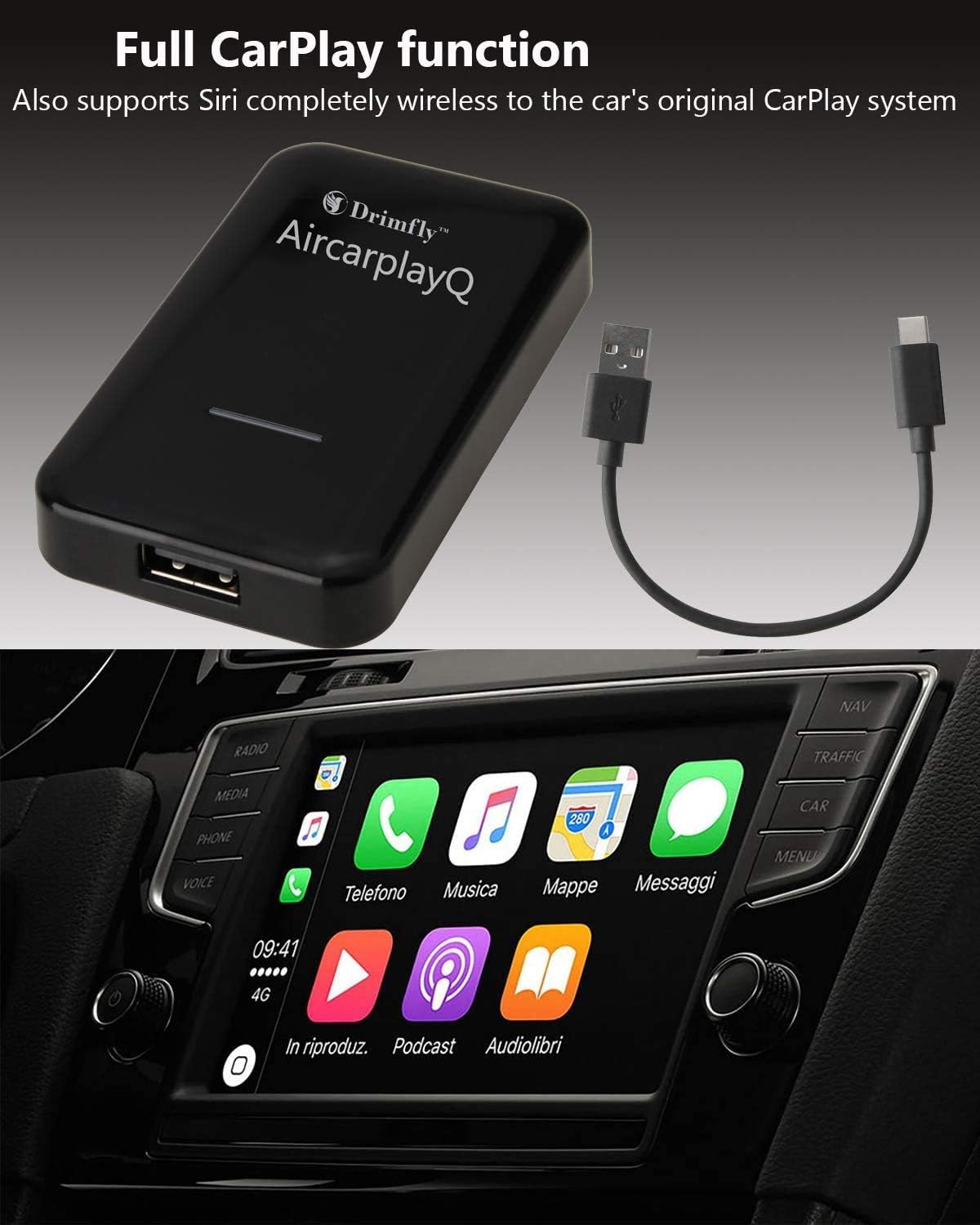 Wireless CarPlay Adapter 5GHz WiFi T530