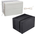 White Window Air Conditioner Cover with Black Outdoor Cover C36333