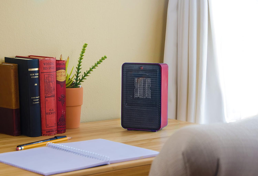 Red 200 Watt Portable Ceramic Desktop Heater W147394