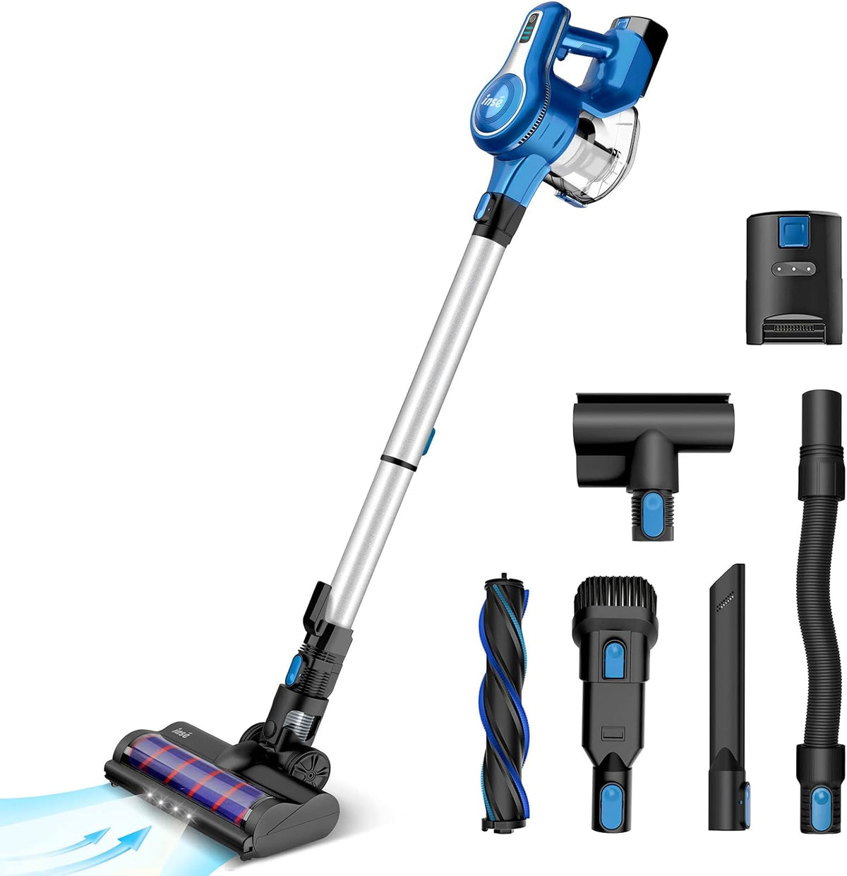 Cordless Stick Vacuum Cleaner 23Kpa 250W 45min Blue A619