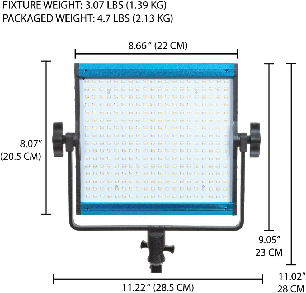 Bi-Color 3200K - 5600K LED Video Light K104