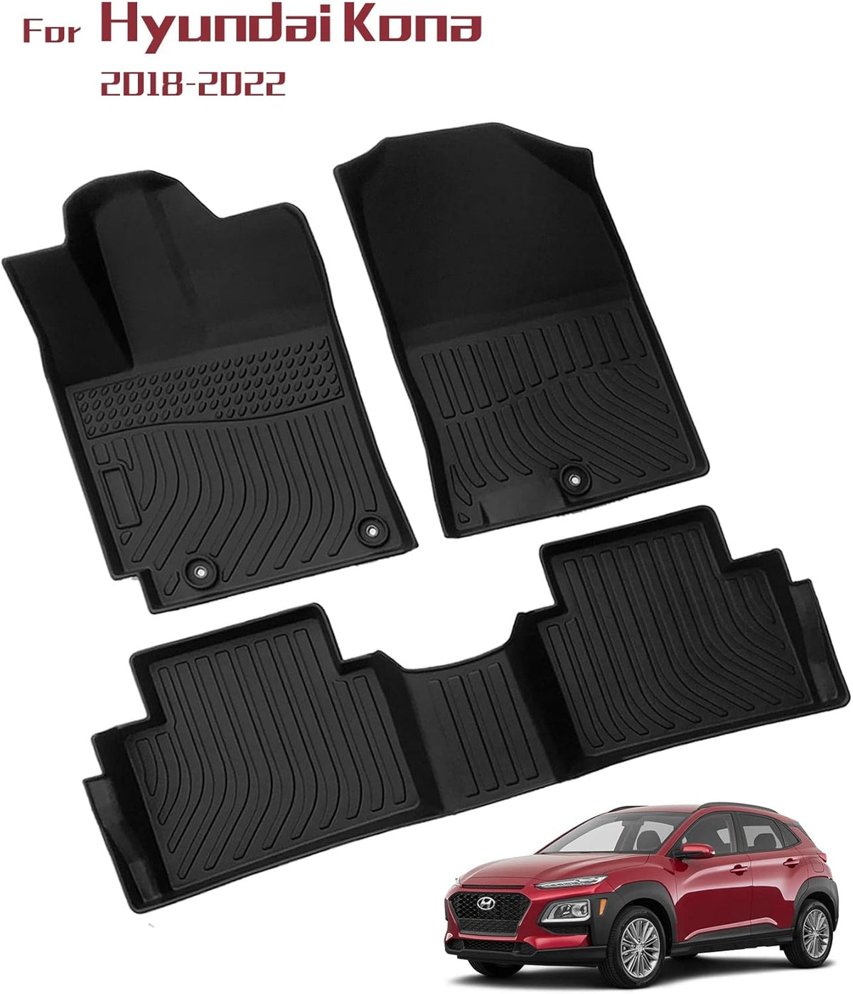 Black Car Floor Mats X241013