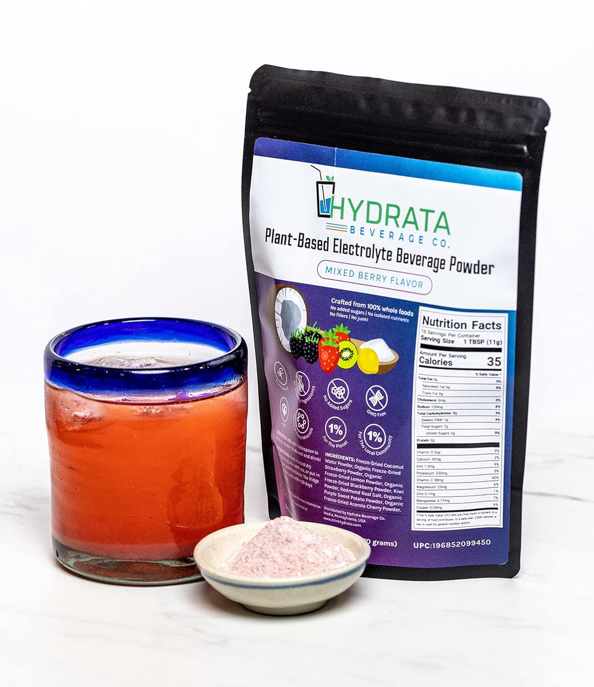 Mixed Berry Flavor Electrolyte Beverage Powder, 16 serving pouch (170 grams) X20071