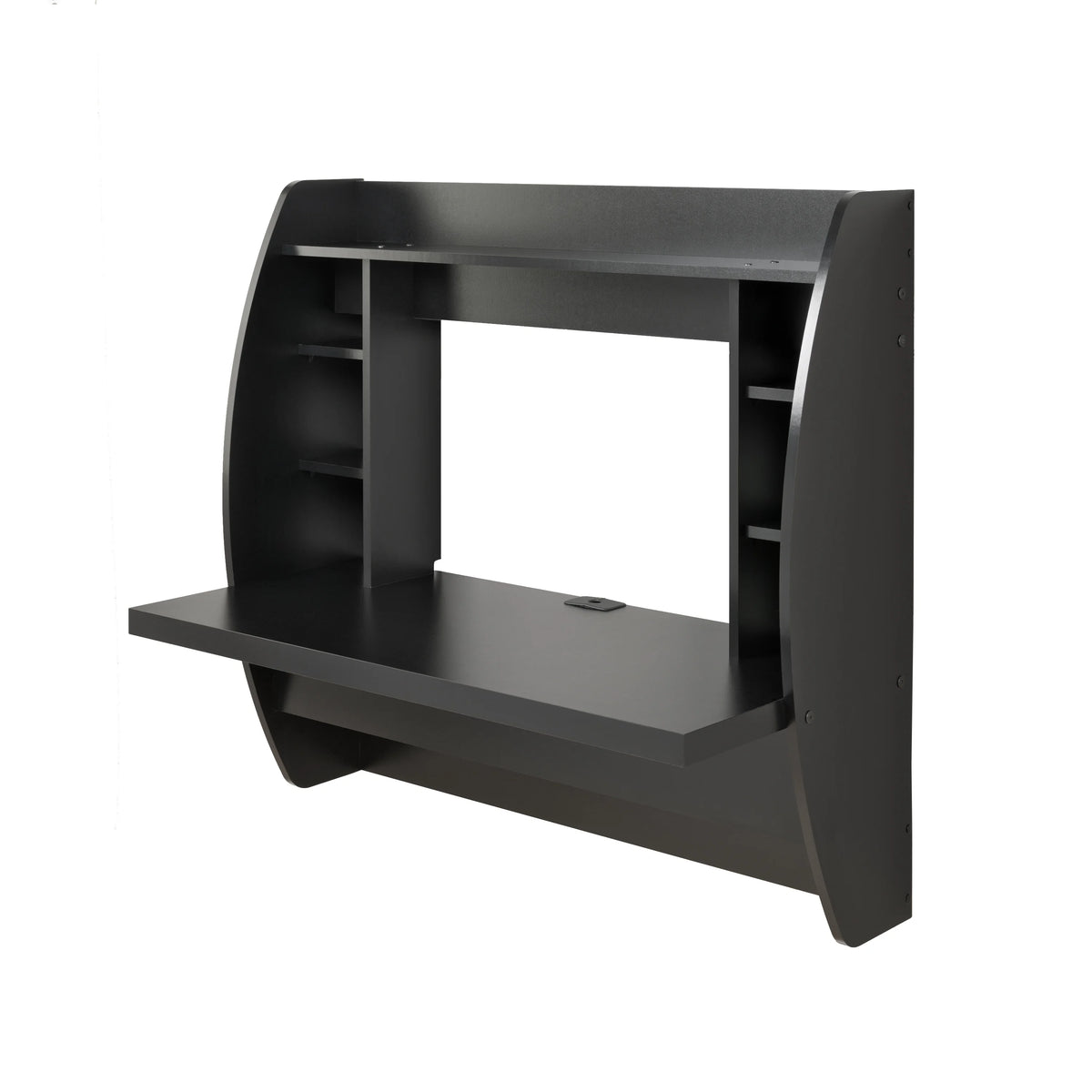 Black Wall Mounted Desk with Storage H6464