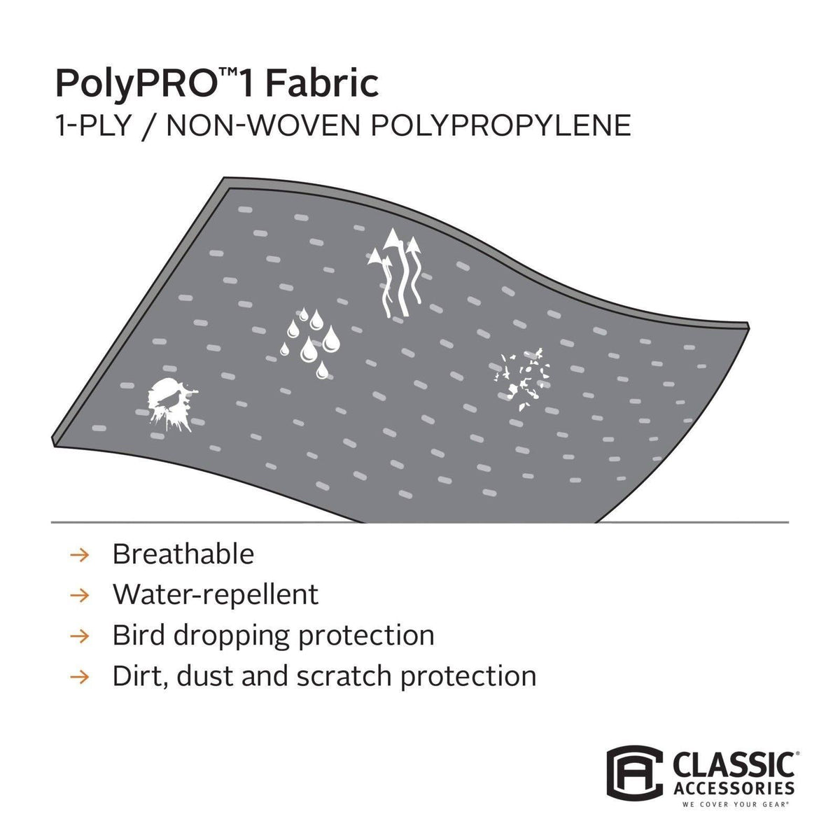 Gray Folding Camping Trailer Cover L1456
