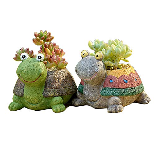 Turtle Resin Succulent Planter Q69640