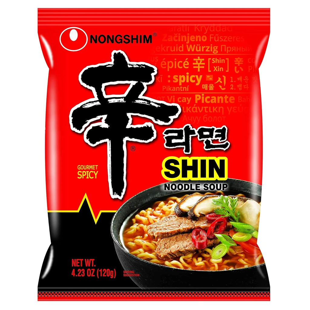 Nongshim SHIN Ramen Spicy Soup Noodles (10 Pack) M277