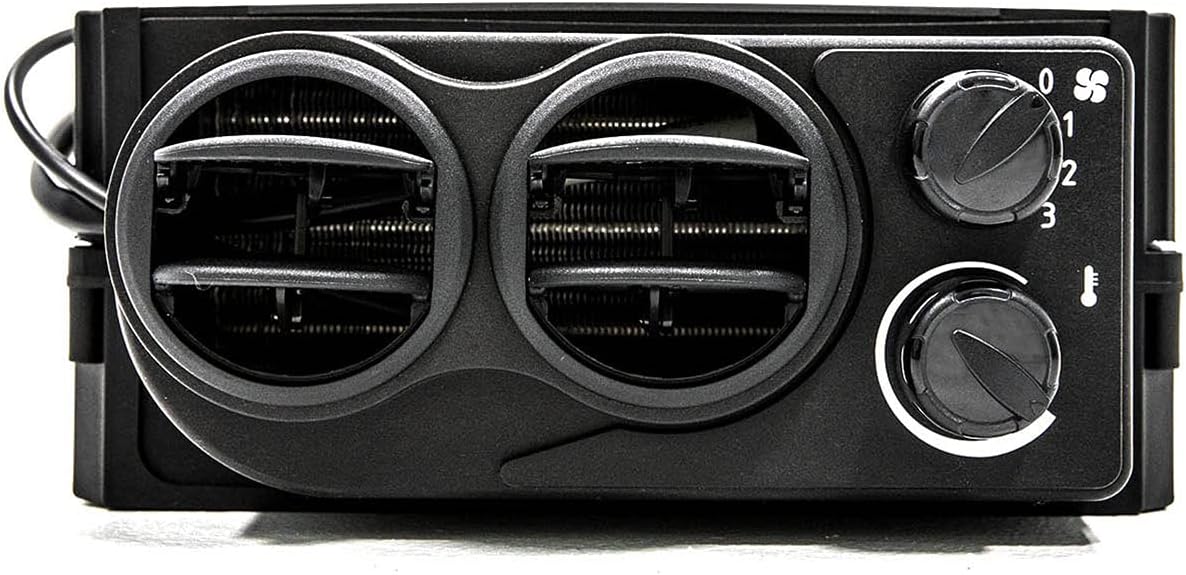 Cab Heater with Shutoff Valve, 3.4 Amps at 13.7 Volts, Includes Defrost Hoses and Vents F669134