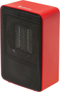 Red 200 Watt Portable Ceramic Desktop Heater W147394
