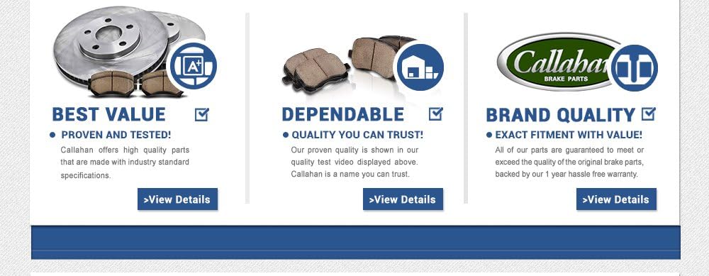 Rear Caliper Pair with Ceramic Brake Pads and Hardware Kit H293865