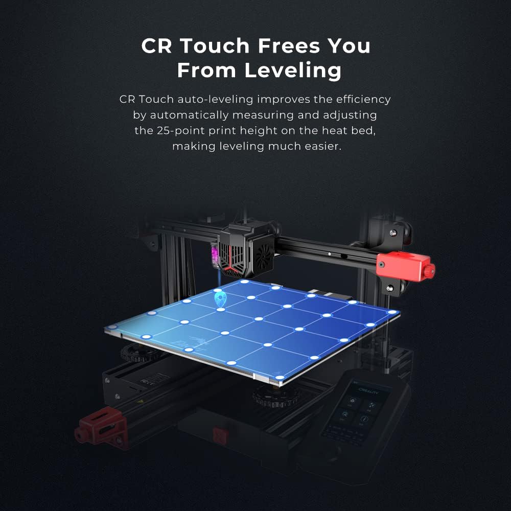 FDM 3D Printer with CR Touch Automatic Leveling Dual Z-axis 32-bit Silent Mainboard F357