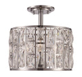 3Lt Semi-Flush Crystal Y901793