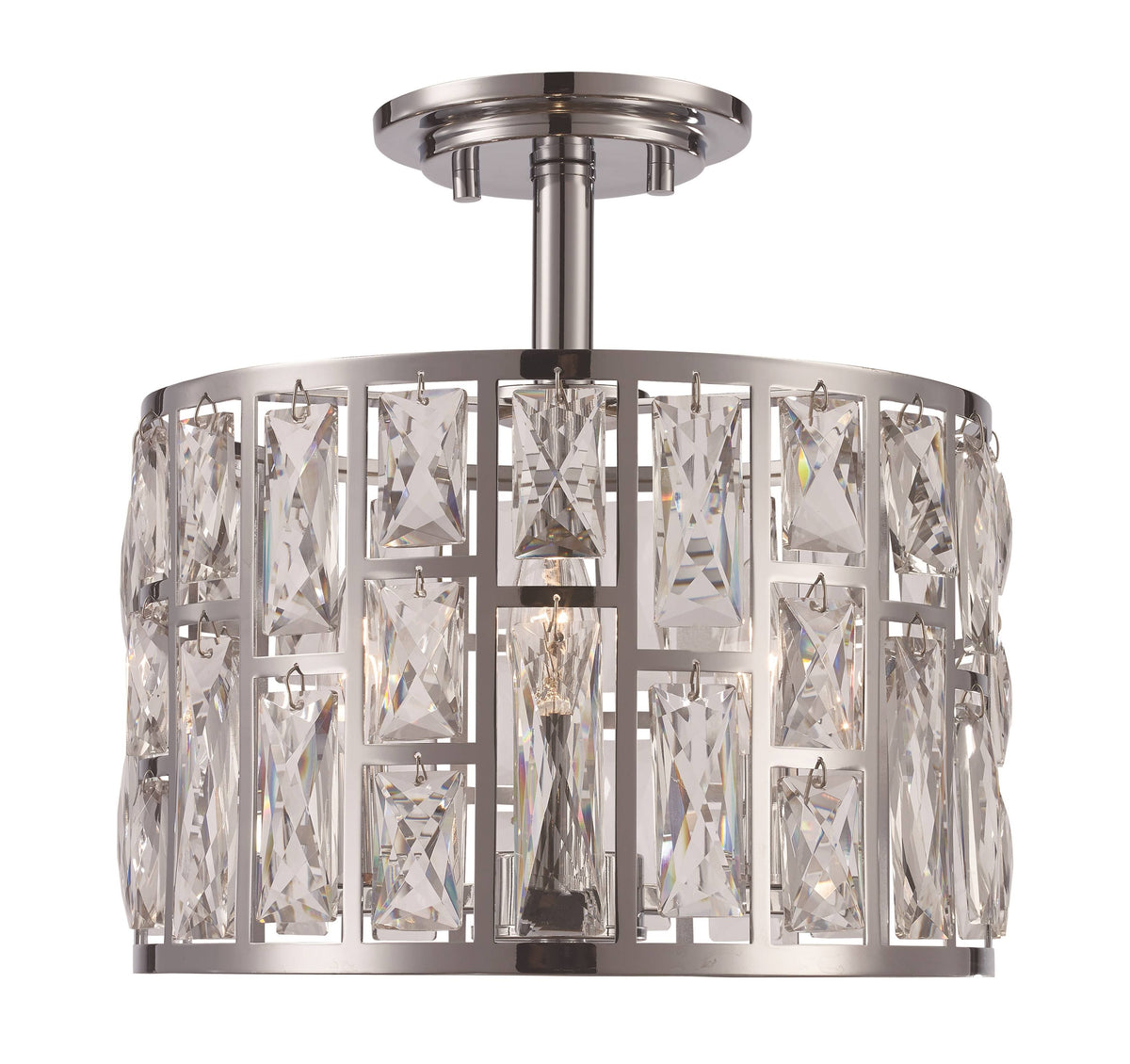 3Lt Semi-Flush Crystal Y901793