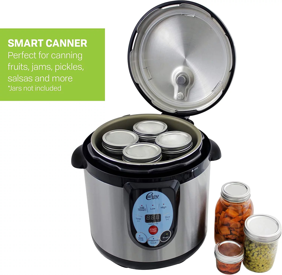 9.5 Qt Stainless Steel Electric Pressure Cooker and Canner J474
