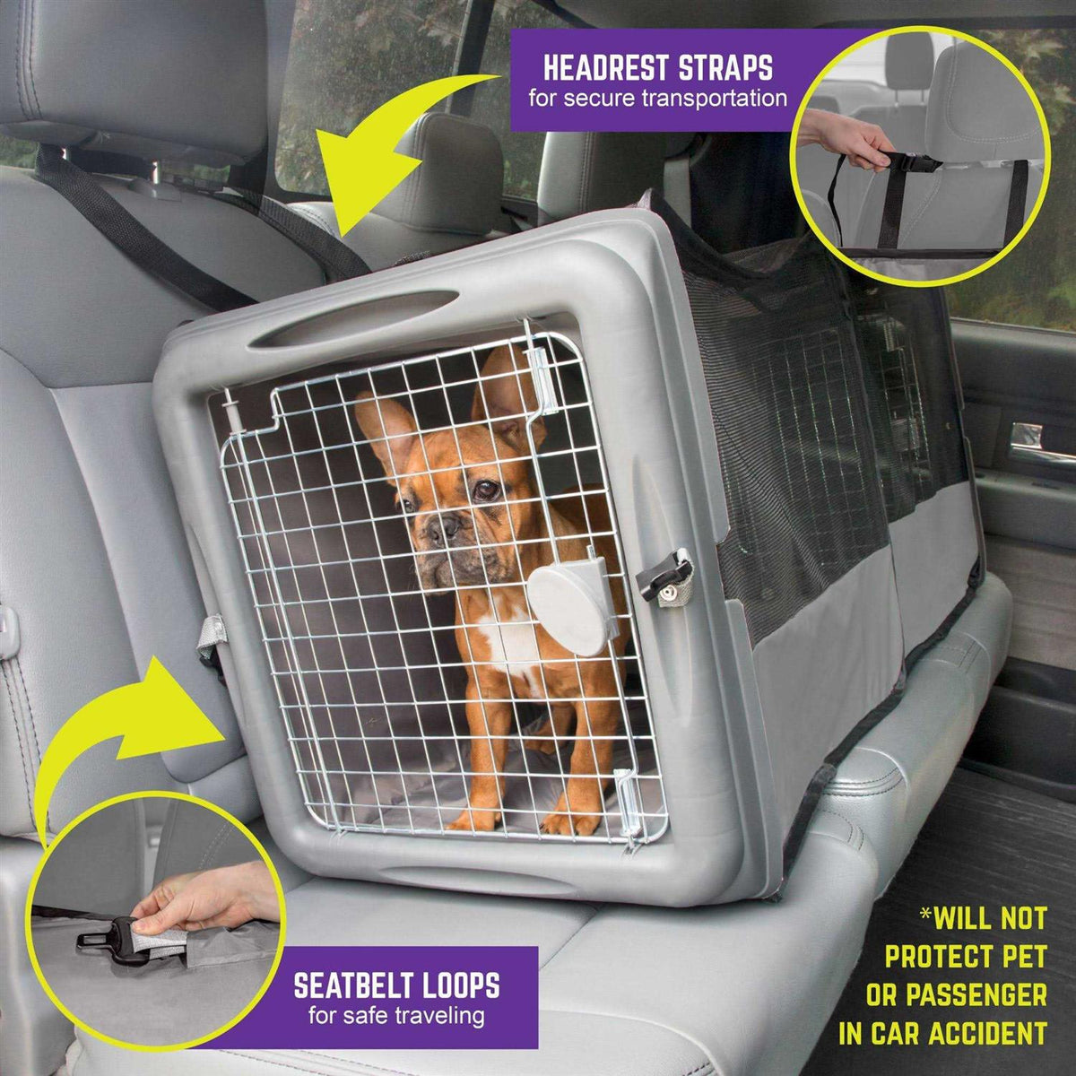Dog & Cat Car Seat Crate B8803