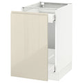 White Base Cabinet with Pull-Out Storage T2069