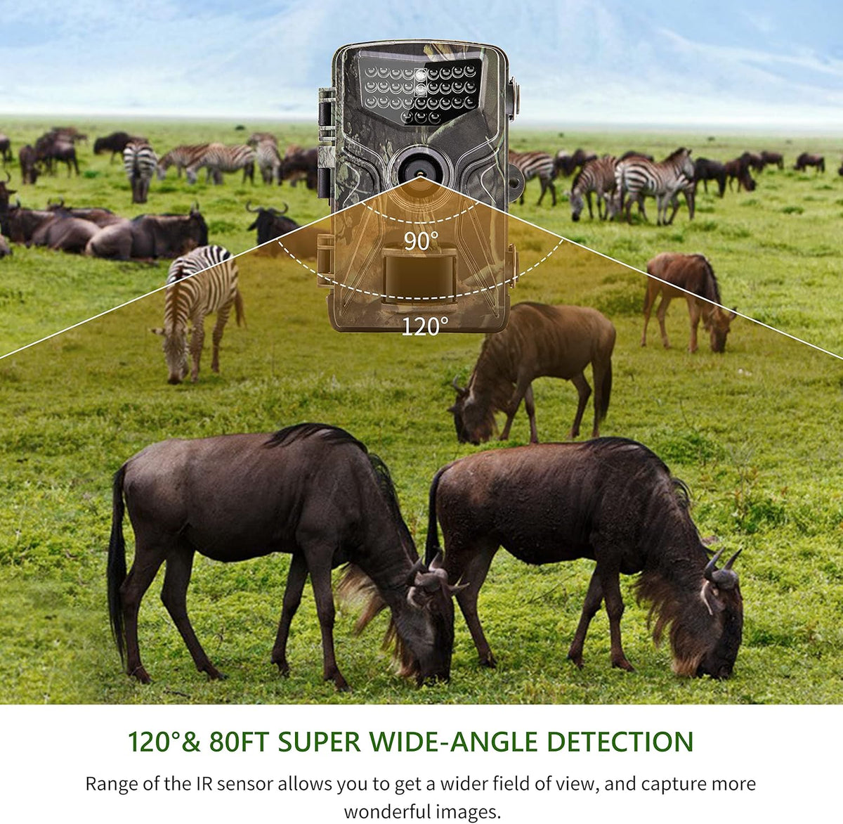 2.7K 36MP Trail Camera with Night Vision Waterproof J550769