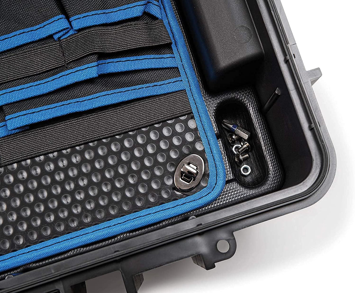 Black Outdoor Tool Case with Pocket Tool Boards P3904