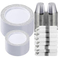 350pc Silver Plastic Dinnerware Set L591930