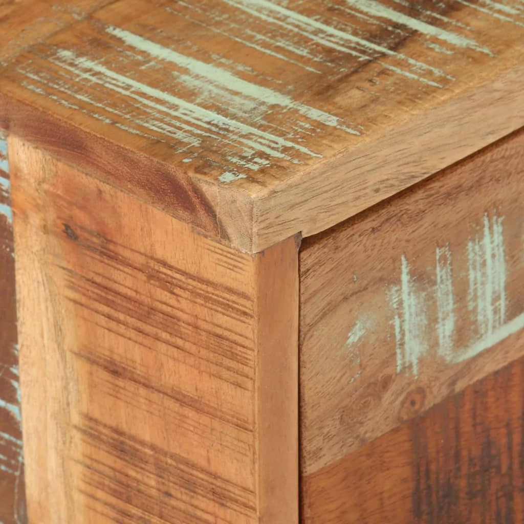Solid Reclaimed Wood Side Table Y949
