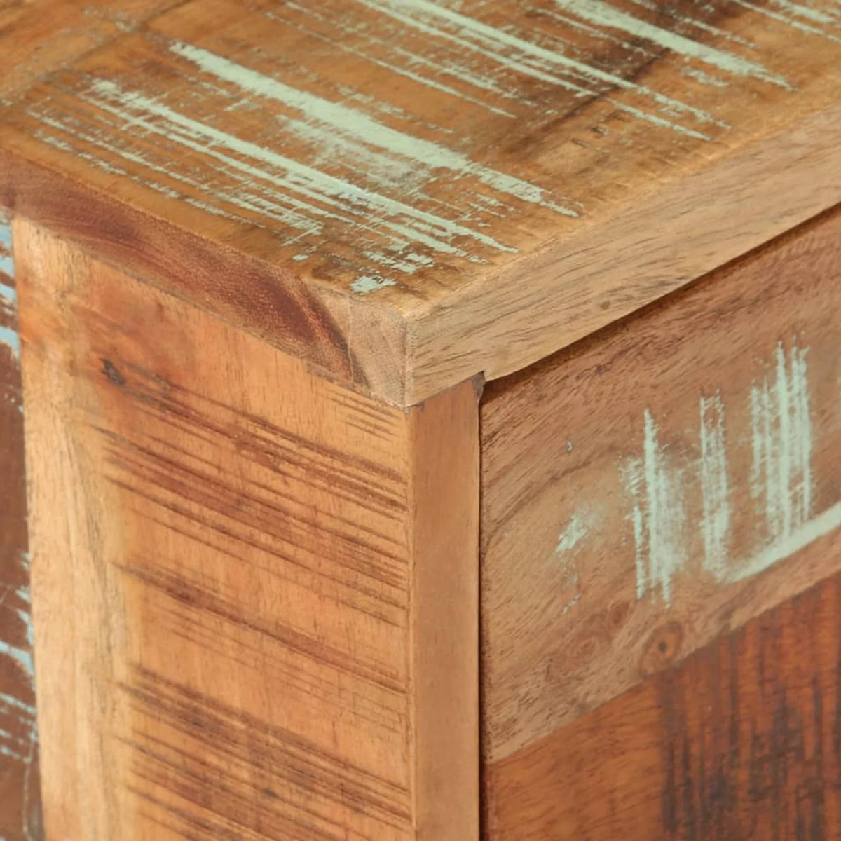 Solid Reclaimed Wood Side Table Y949