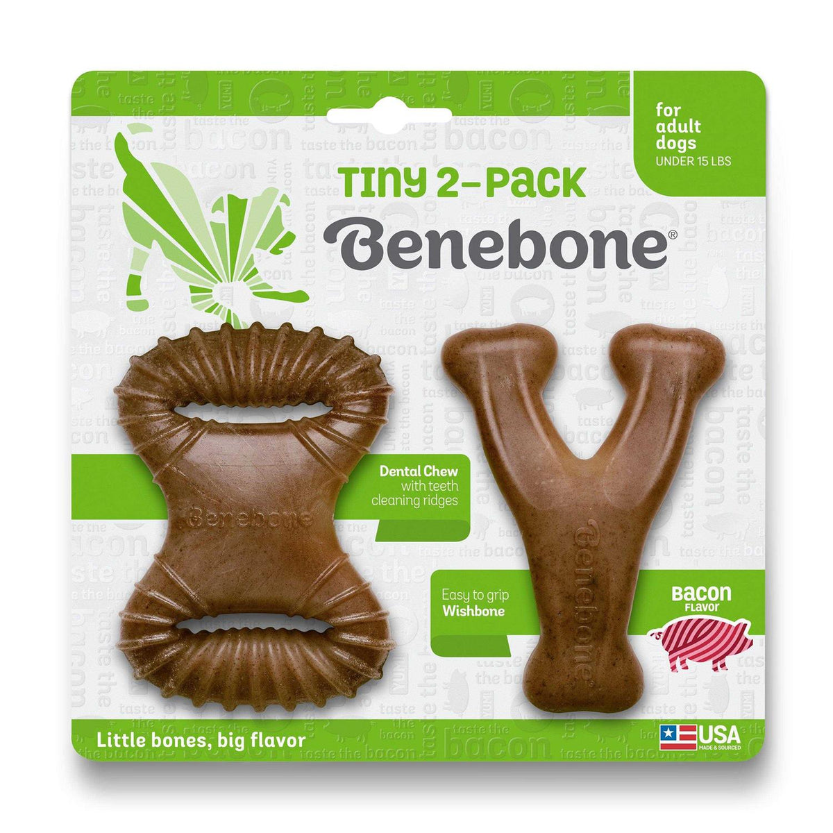 2 Pack Bacon Dog Chew Toy V23556